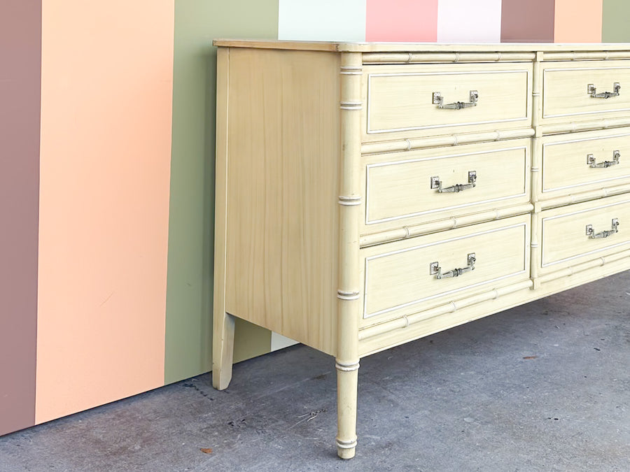 Henry Link Faux Bamboo Double Dresser