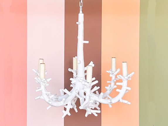 Modern Faux Coral Chandelier