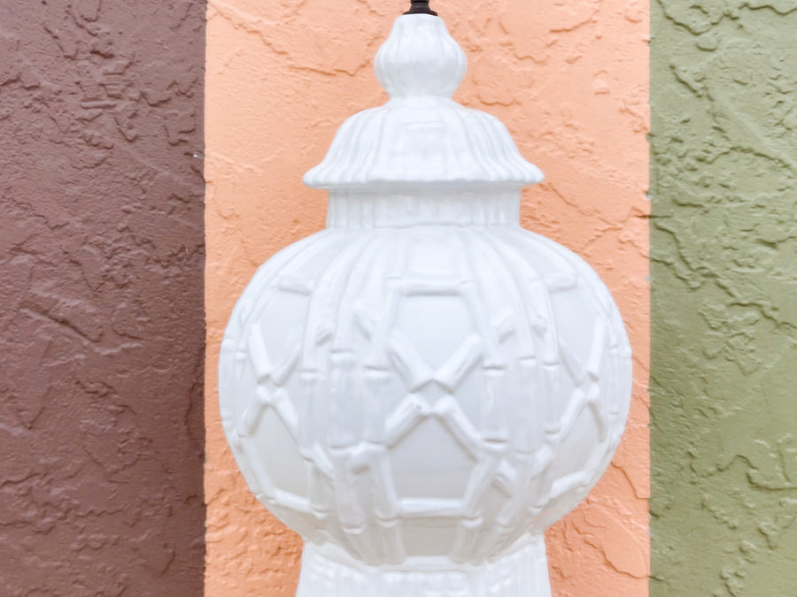 Large Palm Beach Faux Bamboo Lamp