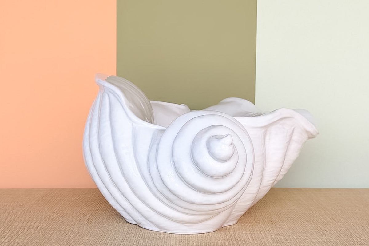 Large Italian Shell Cachepot