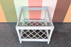 Ficks Reed Rattan Lattice Side Table