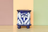 Hand Painted Blue Cachepot