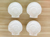 Set of Eight Shell Tea Cups and Saucers