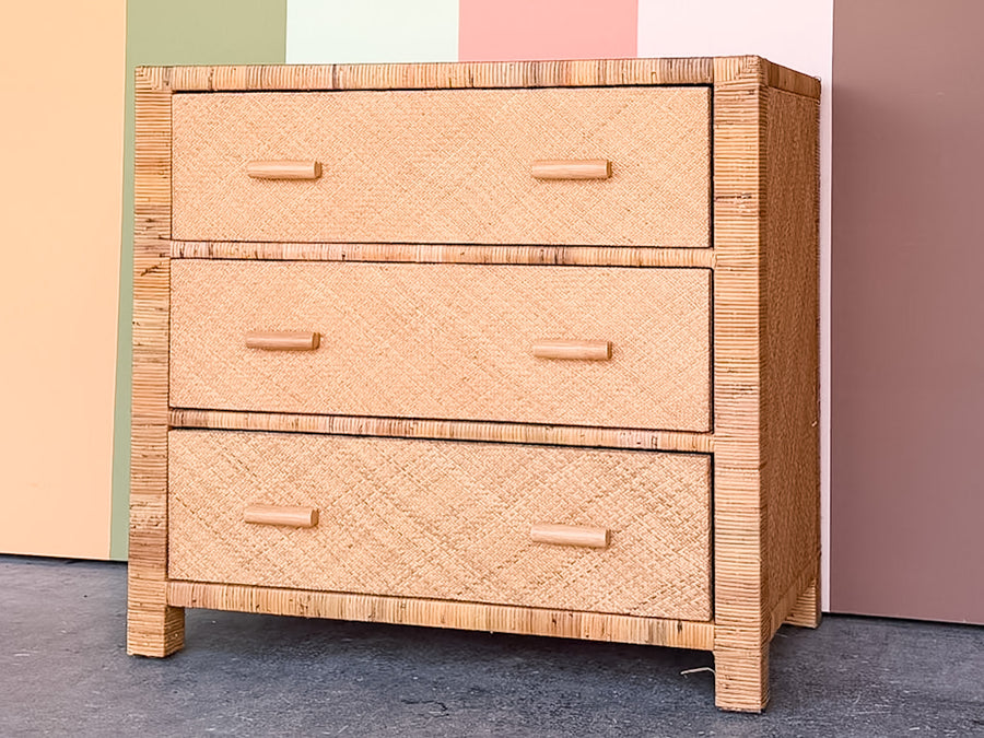 Rattan Wrapped Chest
