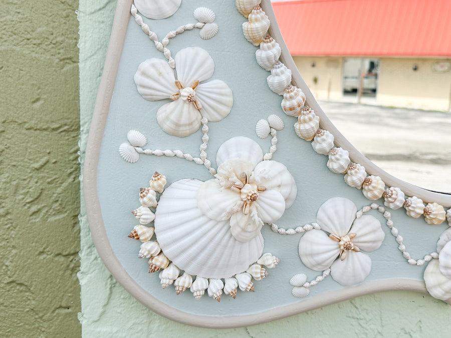 Beautiful Blue Shell Mirror