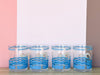 Set of Eight HJ Stotter Swimmer Acrylic Glassware