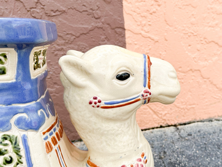 Ceramic Camel Garden Seat