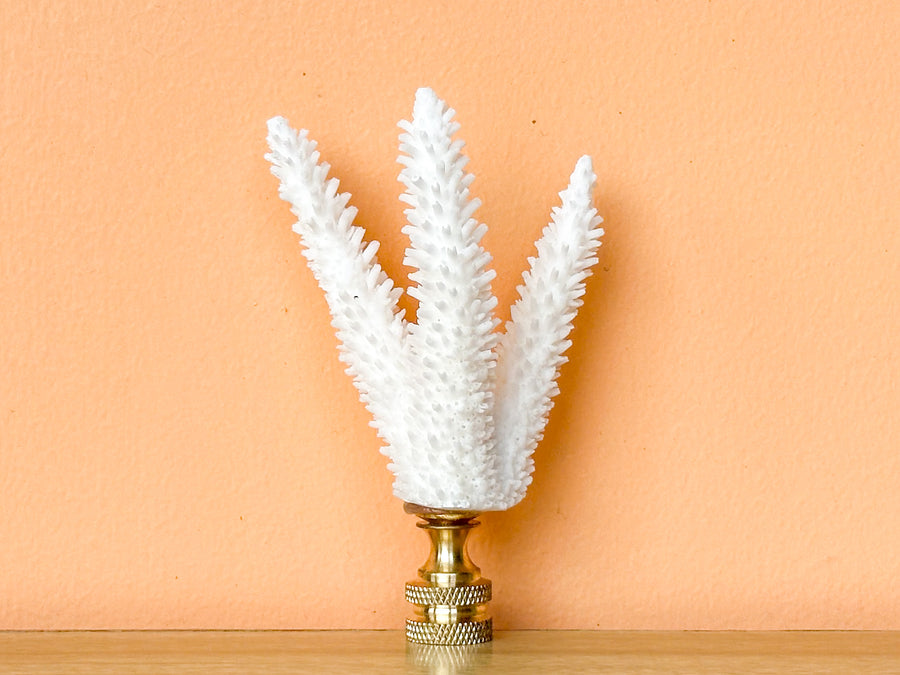 Triple Stag Horn Coral Finial