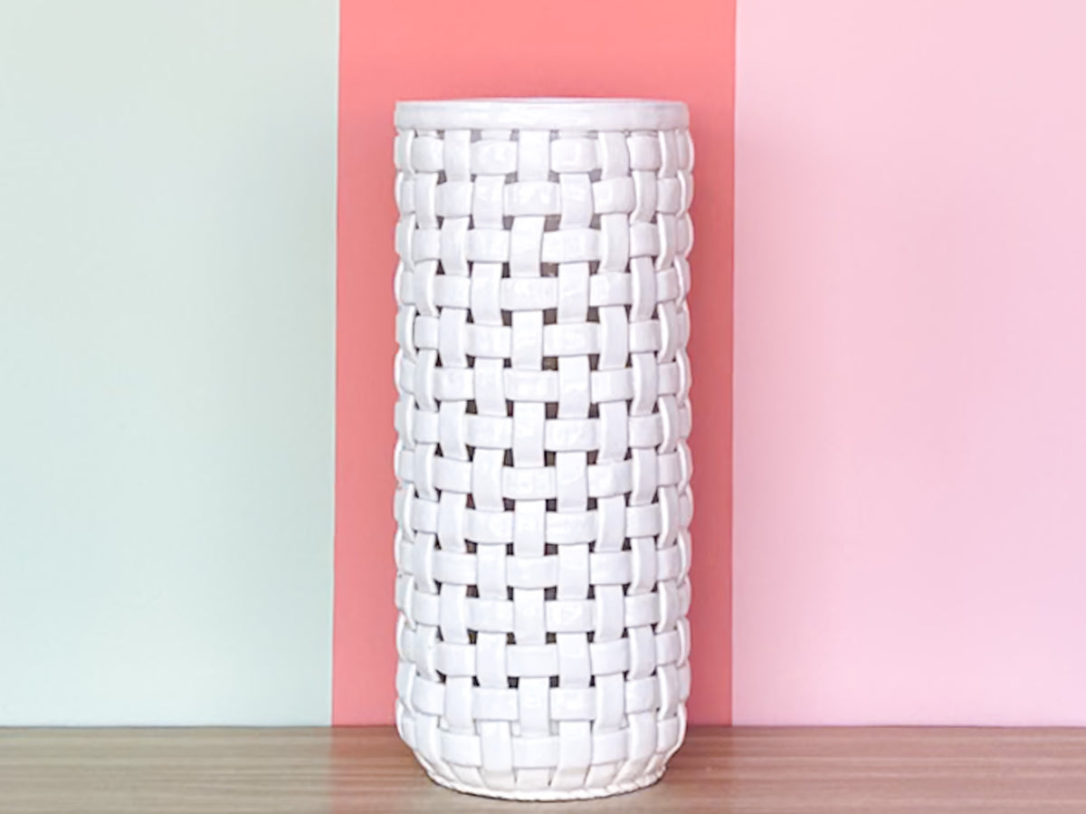 Basket Ceramic Umbrella Stand