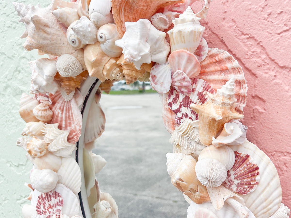 Pink Chic Shell Mirror