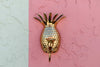 Pair of Brass Pineapple Candle Holders