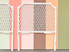 Pair of Lattice Love Twin Headboards