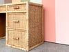 Coastal Rattan Wrapped Desk