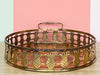 Large Brass Etched Pineapple Tray