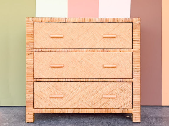 Rattan Wrapped Chest