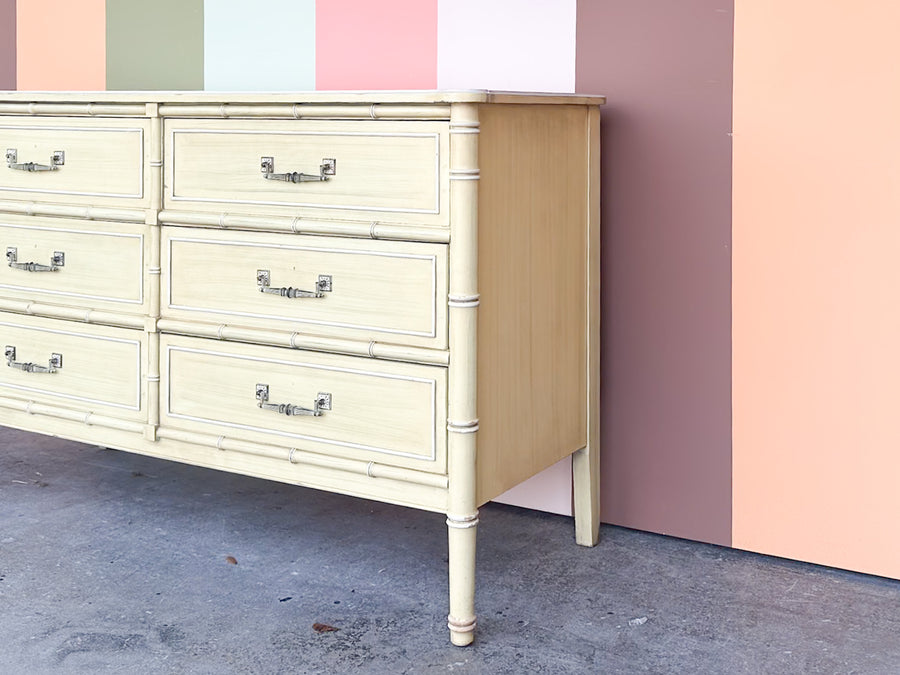 Henry Link Faux Bamboo Double Dresser