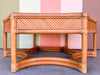 Brown Jordan Pencil Reed Rattan Coffee Table