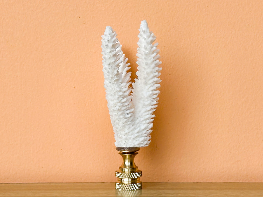 Triple Stag Horn Coral Finial