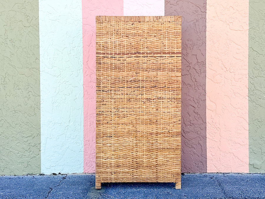 Island Style Rattan Wrapped Tall Chest