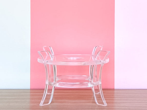 Lucite Cachepot Stand