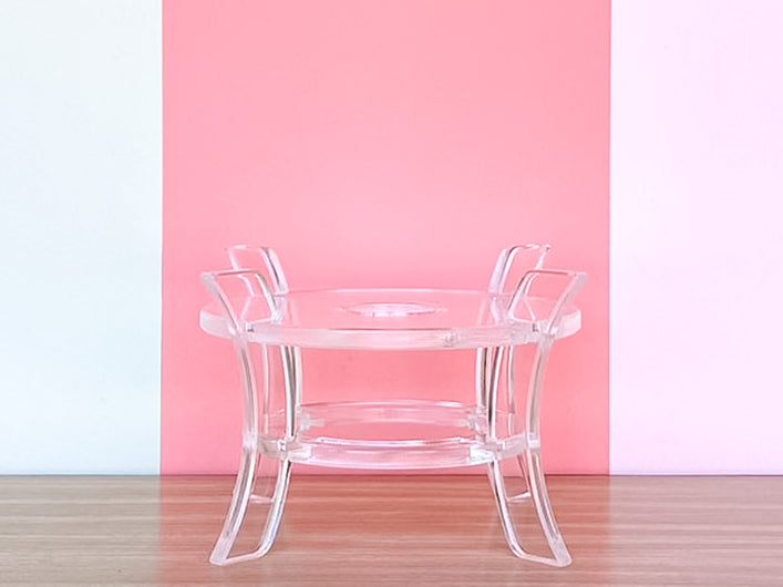 Lucite Cachepot Stand