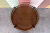 Round Faux Bamboo and Rattan Side Table
