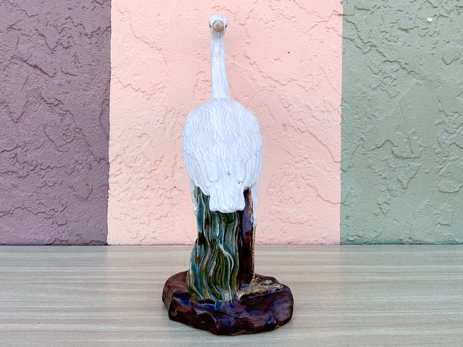 Pair of Ceramic Egrets