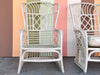 Pair of Ficks Reed Rattan Wing Back Chairs