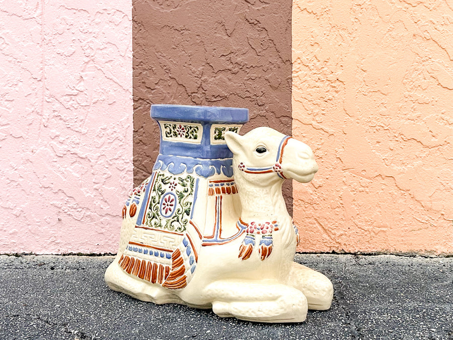 Ceramic Camel Garden Seat
