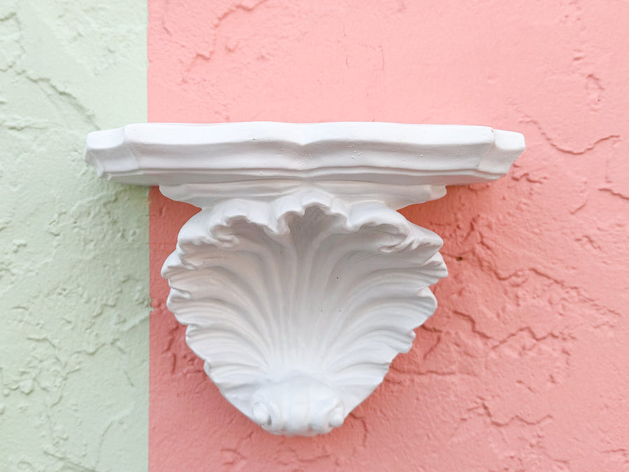 Pair of Shell Wall Shelves