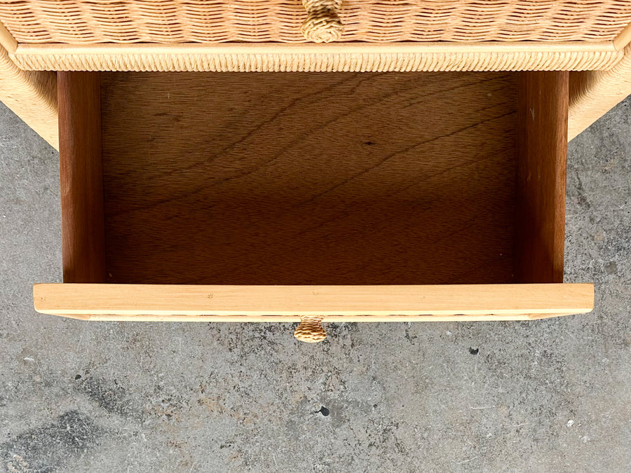 Pair of Henry Link Wicker Nightstands