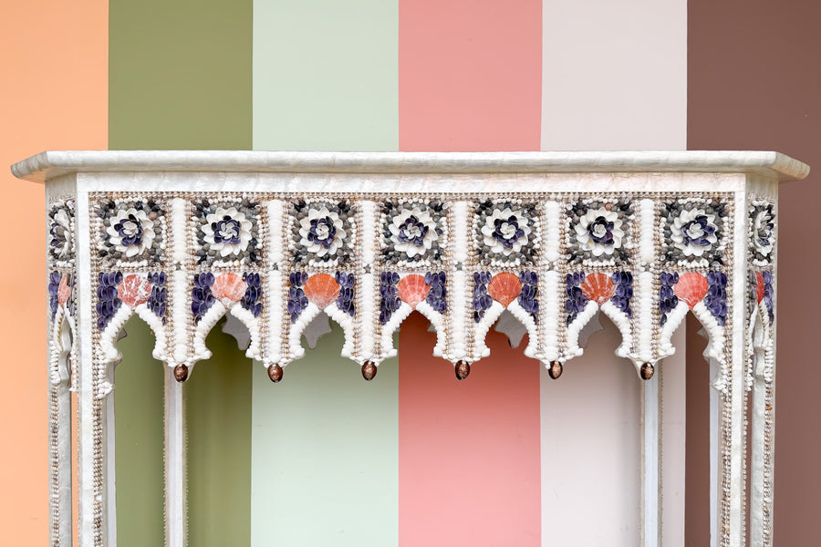 Custom Shell Chic Console
