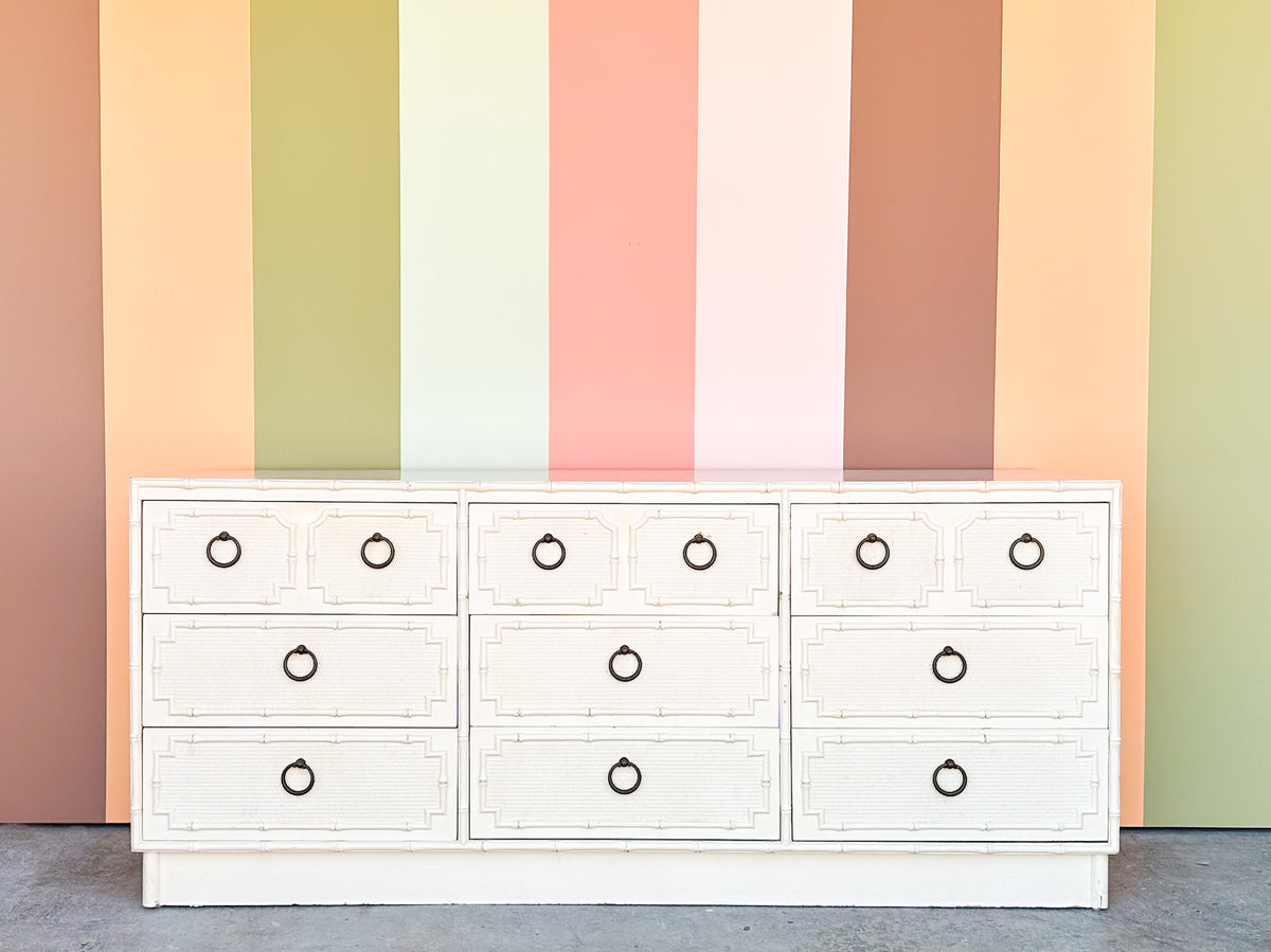 Palm Beach Style Faux Bamboo Dresser