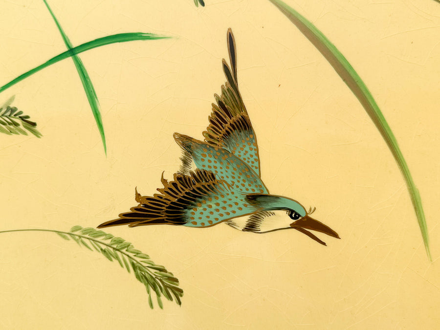 Yellow and Green Chinoiserie Screen