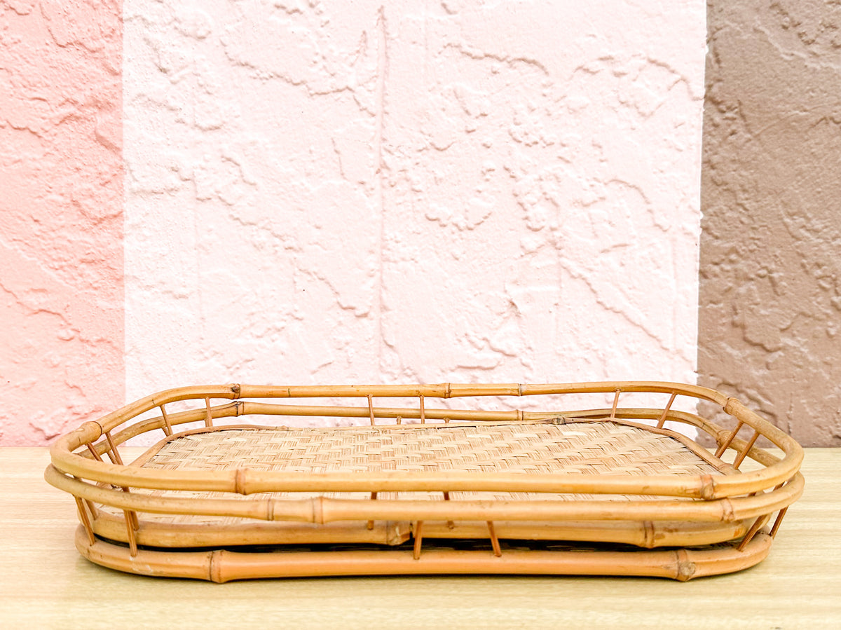 Pair of Petite Bamboo Trays
