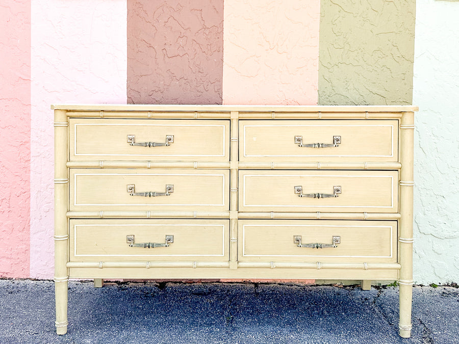 Henry Link Faux Bamboo Double Dresser