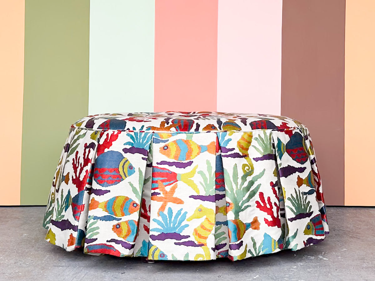 Sea Life Upholstered Ottoman