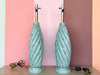 Pair of Island Chic Woven Lamps