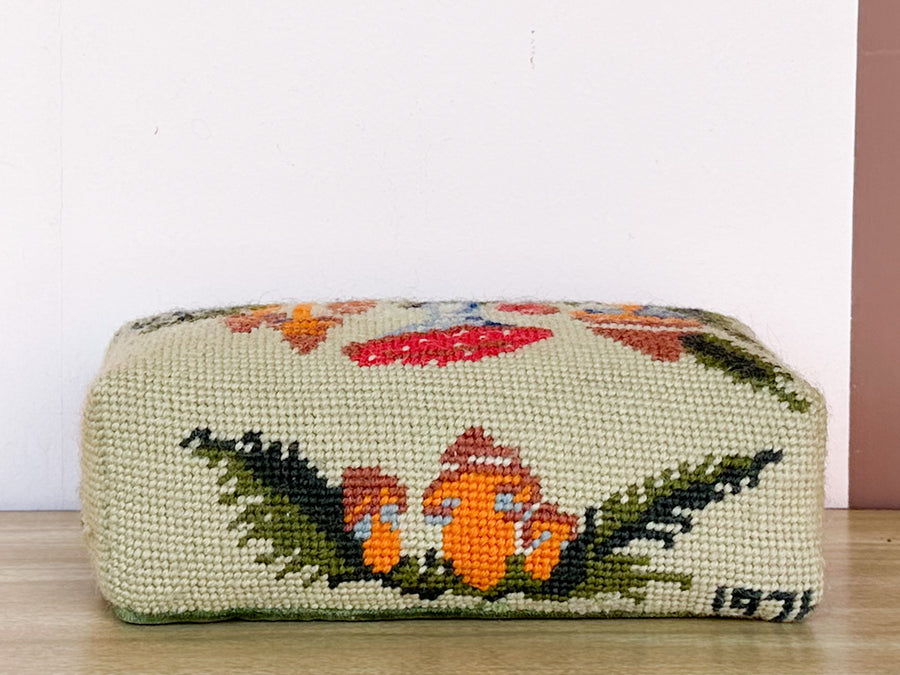 Mushroom Needlepoint Doorstop