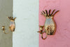 Pair of Brass Pineapple Candle Holders