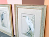 Pair of Old Florida Heron Original Signed Art