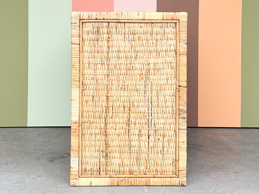 Coastal Rattan Wrapped Desk