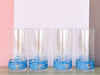 Set of Eight HJ Stotter Swimmer Acrylic Glassware