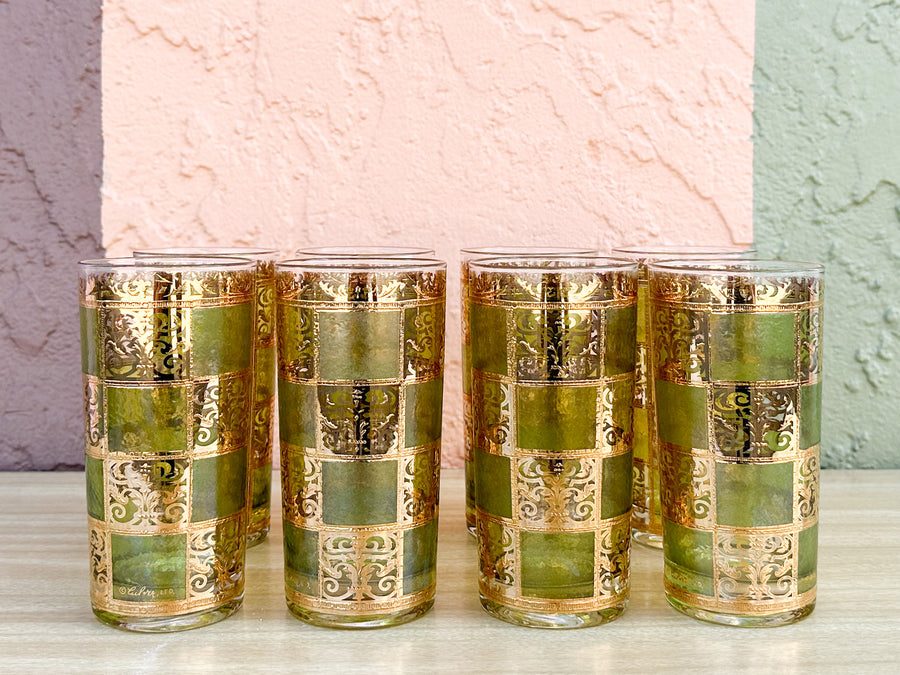 Set of Eight Culver Glassware