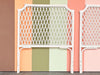 Pair of Lattice Love Twin Headboards