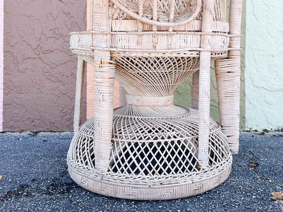 Coastal Chic Rattan Peacock Chair