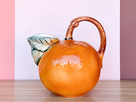 Orange Water Pitcher