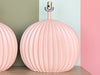 Pair of Peach Chic Plaster Lamps