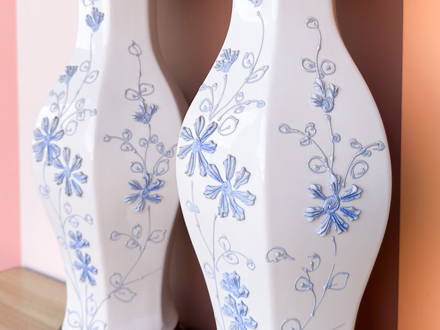 Pair of Baby Blue Icing Lamps