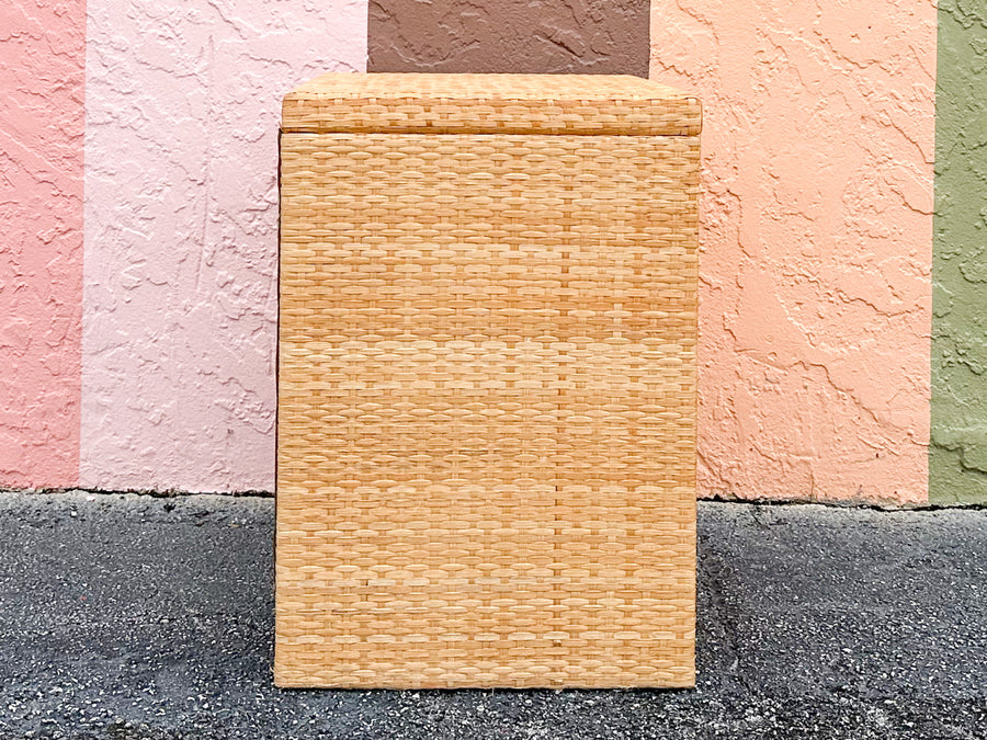 Coastal Rattan Wrapped Nightstand